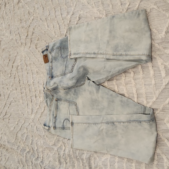 Lightwash, stonewash American eagle jeggings size 16! - Picture 6 of 10